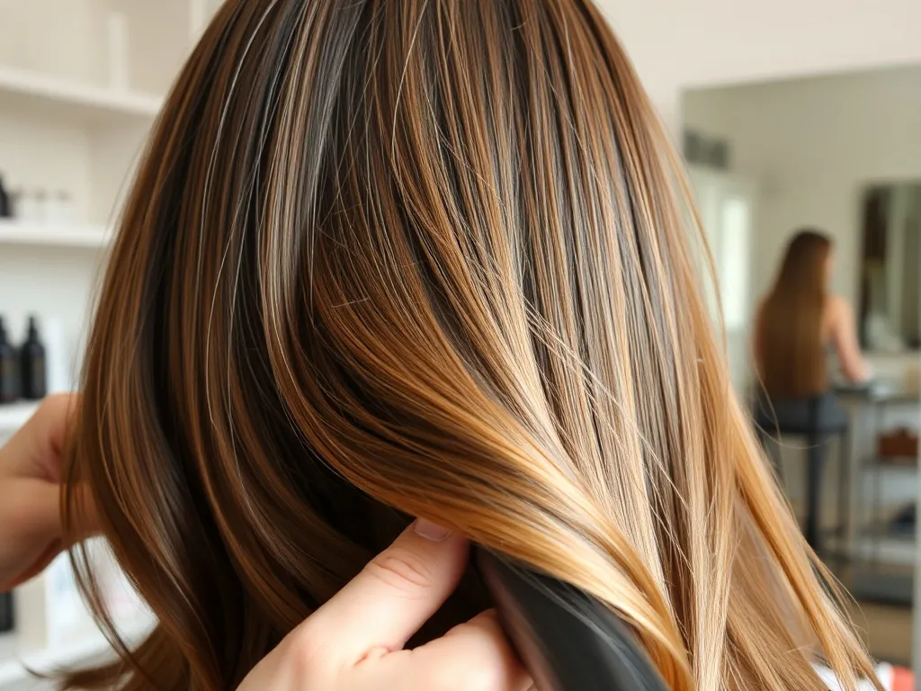 Stylista delikatnie nawija zdrowe, lśniące włosy na wałek, podkreślając bezpieczną, ochronną stylizację trwałą